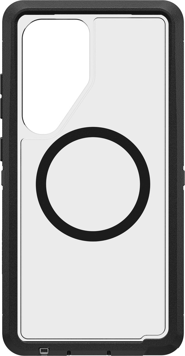 Otterbox Defender Samsung Galaxy S25 Ultra Back Cover met Magneet Transparant Zwarte Rand