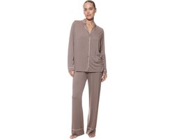 mey Damen Lange Pyjama Serie Pure Chic Uni