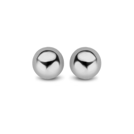 New Bling 9NB 0372 Clous d' Clips d'oreilles en argent - Sphère Medium - Couleur argent