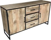 Deco4yourhome® - Dressoir - Tv Meubel - Mangohout - Staal - Industrieel - 150cm