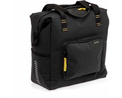 New Looxs ® Tulum Camella - Enkele Fietstas - 100% Gerecycled Polyester - Shopper met Rits - Pakaftas Enkel - Boodschappentas met Haken - Stevig en Afneembaar - 26 Liter - Zwart