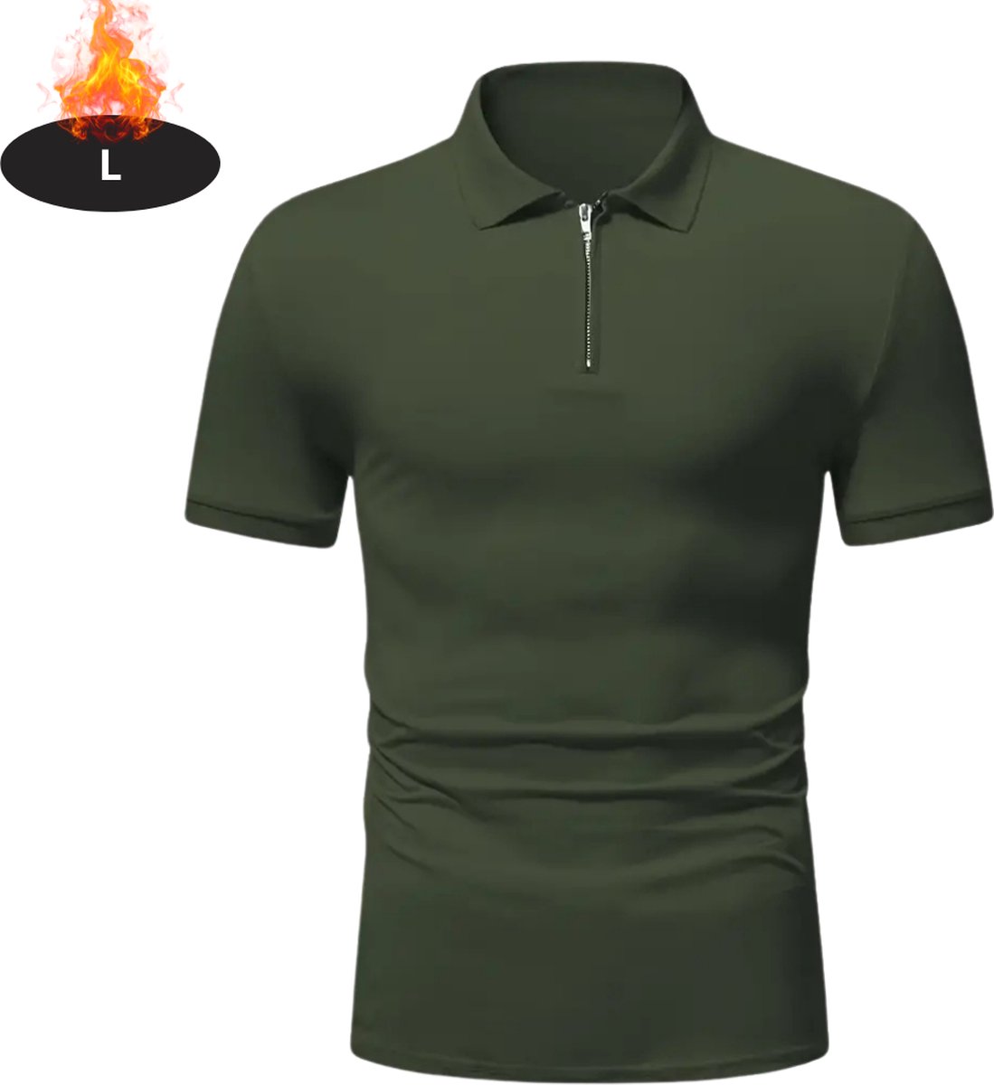 Nivard Poloshirt Heren T-Shirt Heren Shirt Overhemd Polo Shirt Legergroen