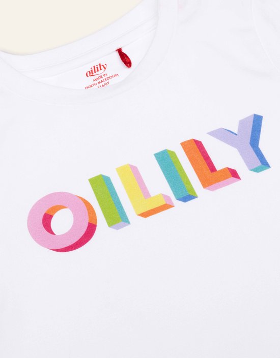 Oilily - T-shirt Tak s.s.l. - Wit - 98/3T