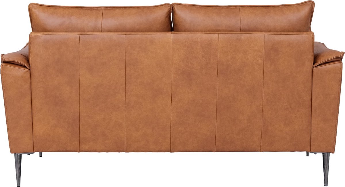 Bank 2-Zits - Bruin Leer - Zithoogte 45cm - 160x90x88cm - Soul - Giga Meubel