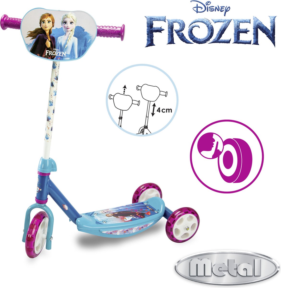 Smoby - Disney - Frozen - Scooter - Step - Vanaf 3 jaar. — afbeelding 2