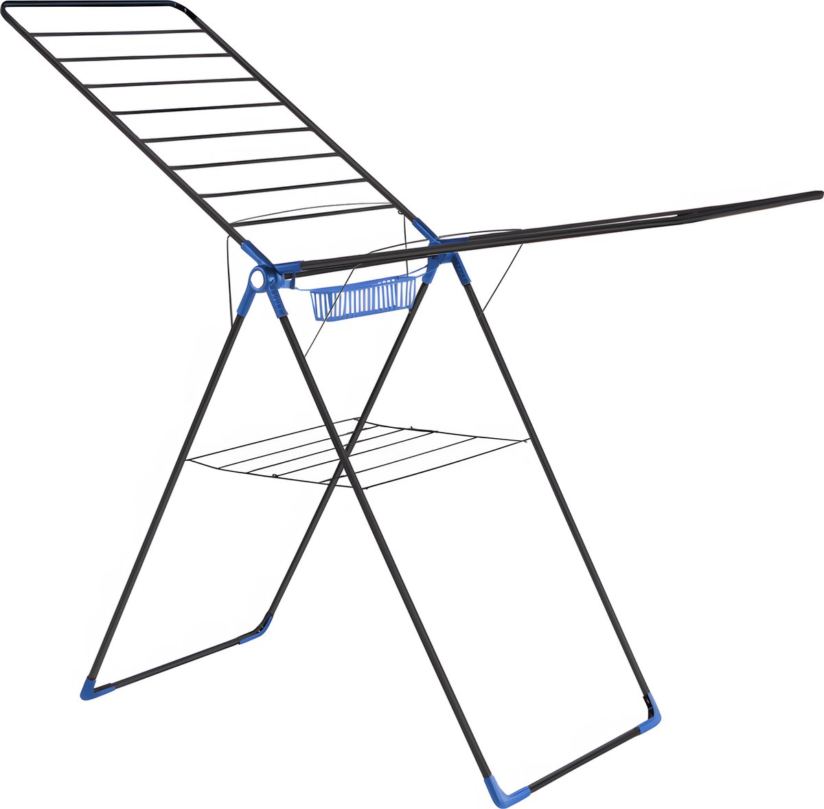 Belinay - Wasrek - Droogrek - Wasrek inklapbaar -Zwart Blauw