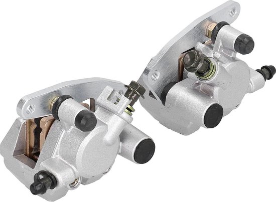 Yamaha Banshee Front Brakes Front Brake Calipers Pair For Yamaha ATVs (Fits Banshee 350, Raptor 660, Grizzly 450 & More) - Includes Pads Banshee 350 Accessories - Foto 12