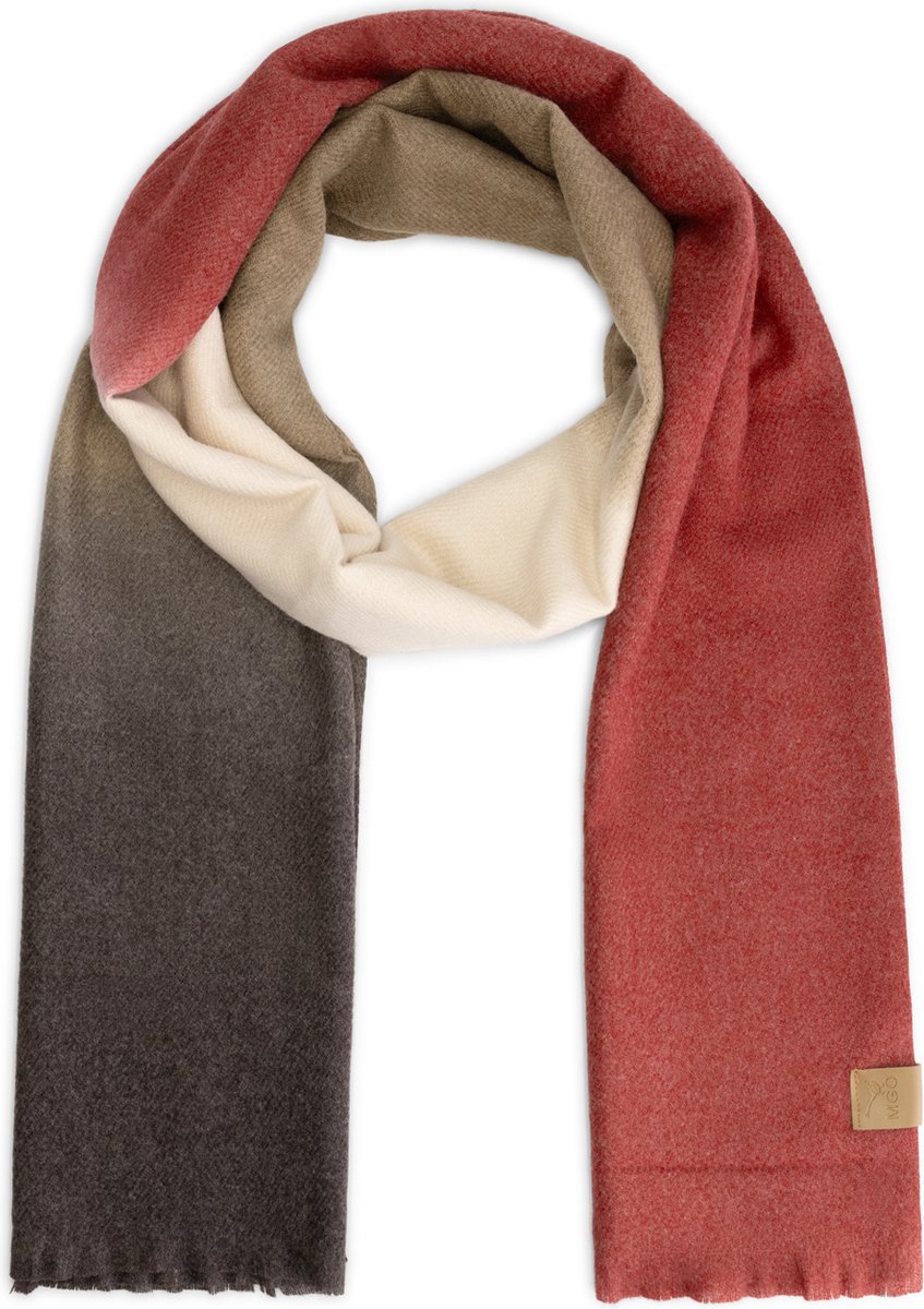 MGO Ava - Dames sjaal - Klassieke omslagdoek - Rood