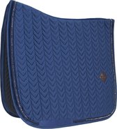 Kentucky Horsewear - Zadeldek - Pearls Donkerblauw Velvet - Zadeldek Dressuur