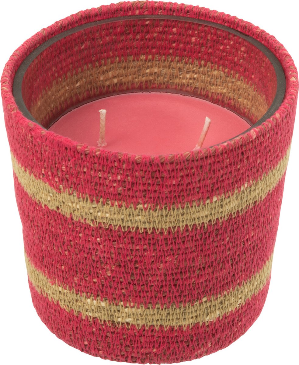 J-Line geurkaars Mand - Tender Roze - roze - small - 45U
