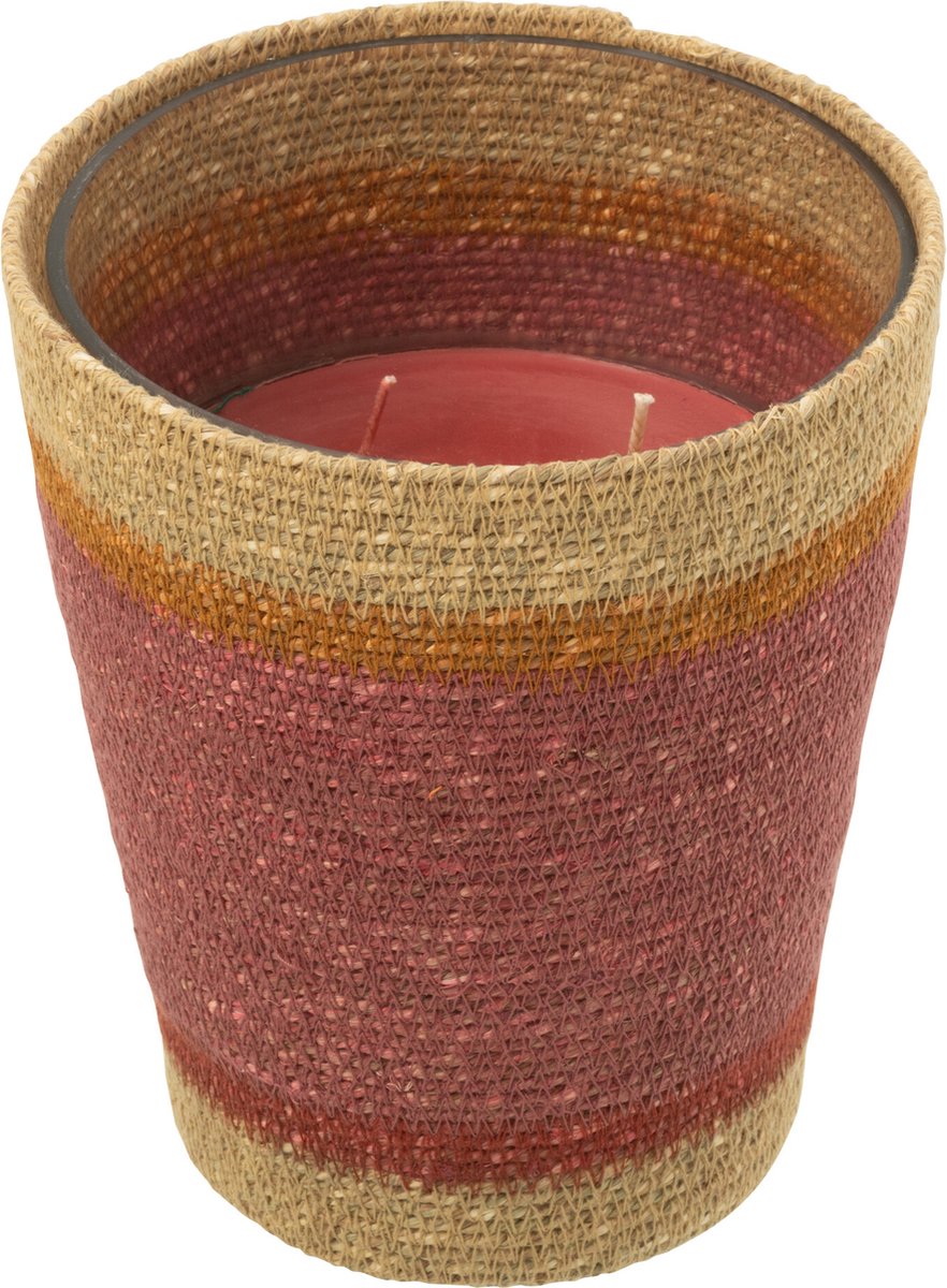 J-Line geurkaars Mand - Tender Rose - mix - large - 75U Multi