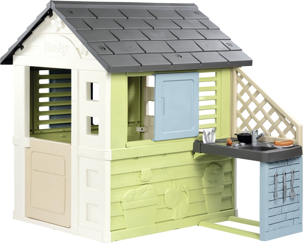 Smoby - Pretty House met zomerkeuken - Speelhuis - Vanaf 2 jaar. — afbeelding 6
