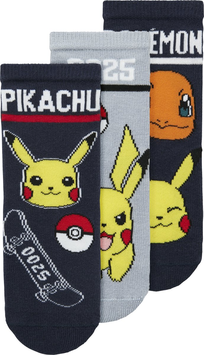 NAME IT - NMMSANTIAGO POKEMON 3P SOCK SKY - Jongens - Sokken