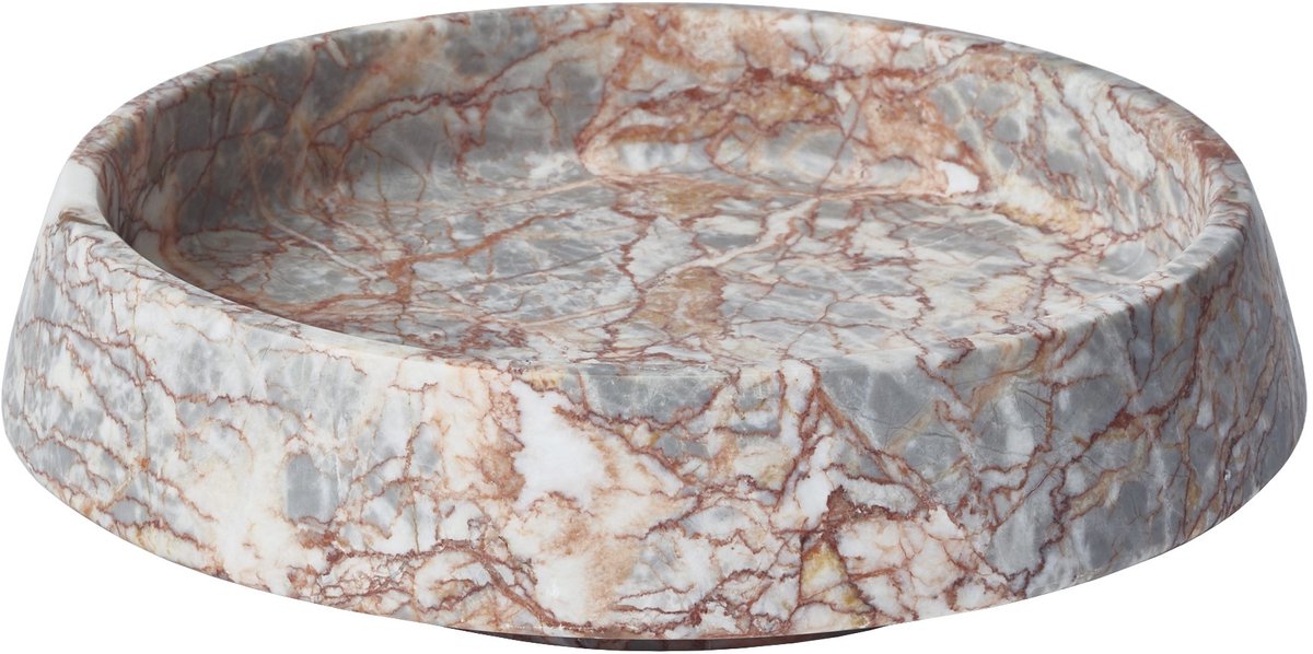 Orion Schaal Almond | Lichtgrijs / Beige / Roze | Keramiek