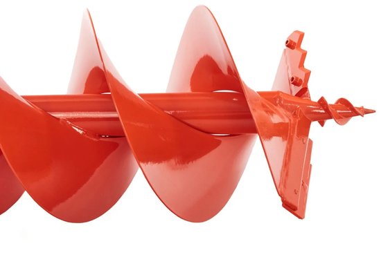 John Gardener Professionele grondboor - 250mm diameter - 800mm lengte - Dubbelbladig ontwerp - Oranje — afbeelding 4