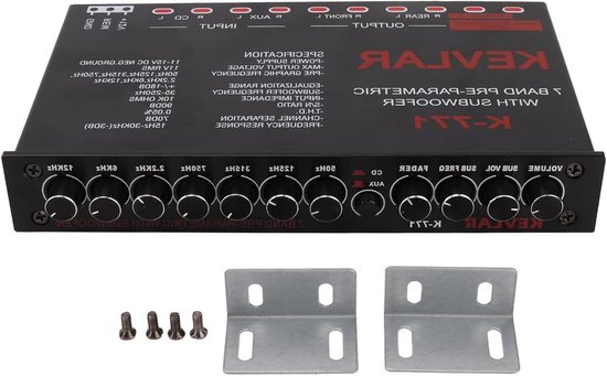 Digitaler 7-Kanal Equalizer & Spektrumanalysator – 1300W, Bluetooth, LED, Fernbedienung, Für Studio & Heimkino