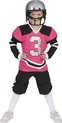 Funny Fashion - Rugby & American Football Kostuum - Brady Quarterback American Football USA - Jongen - roze - Maat 164 - Carnavalskleding - Verkleedkleding