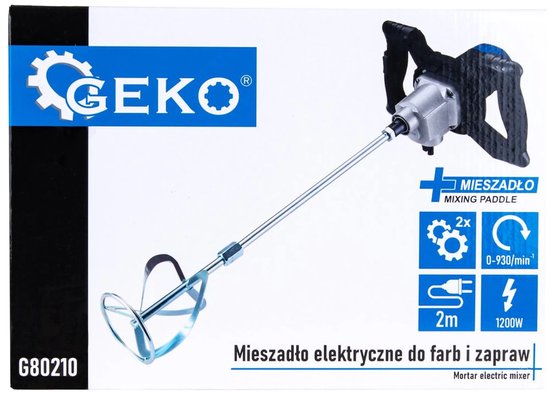 GEKO Elektrische mixer - 1200W - 2 snelheden - Inclusief extra mengstaaf van GEKO — afbeelding 2