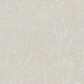 Ton sur ton behang Profhome 397661-GU vliesbehang gestructureerd met bloemmotief glinsterend bruin beige wit 5,33 m2