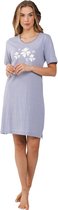 Chemise de nuit femme Pastunette - Fleurs - Rayures - Katoen - Taille 42