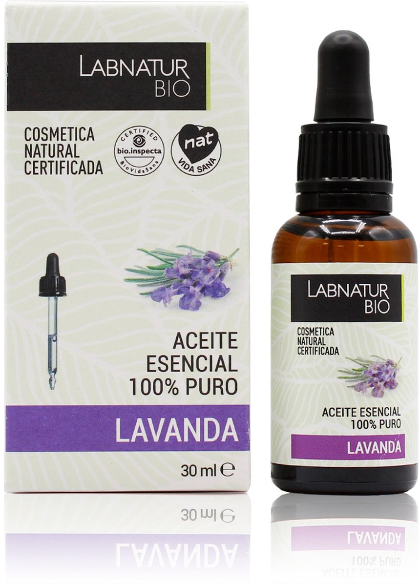 Goedkoopste 100 Pure Lavendelolie - Labnatur Etherische olie - Huidverzorging - Voor Haar, Lichaam en Gezicht - Ontspanning en Anti Stress - 30ml