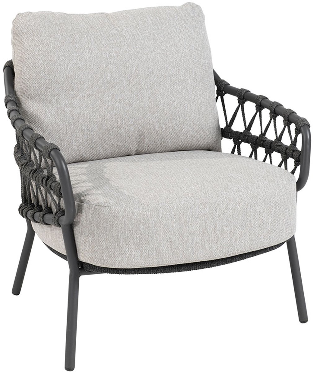 4 Seasons Outdoor Calpi fauteuil lounge dining bas - anthracite