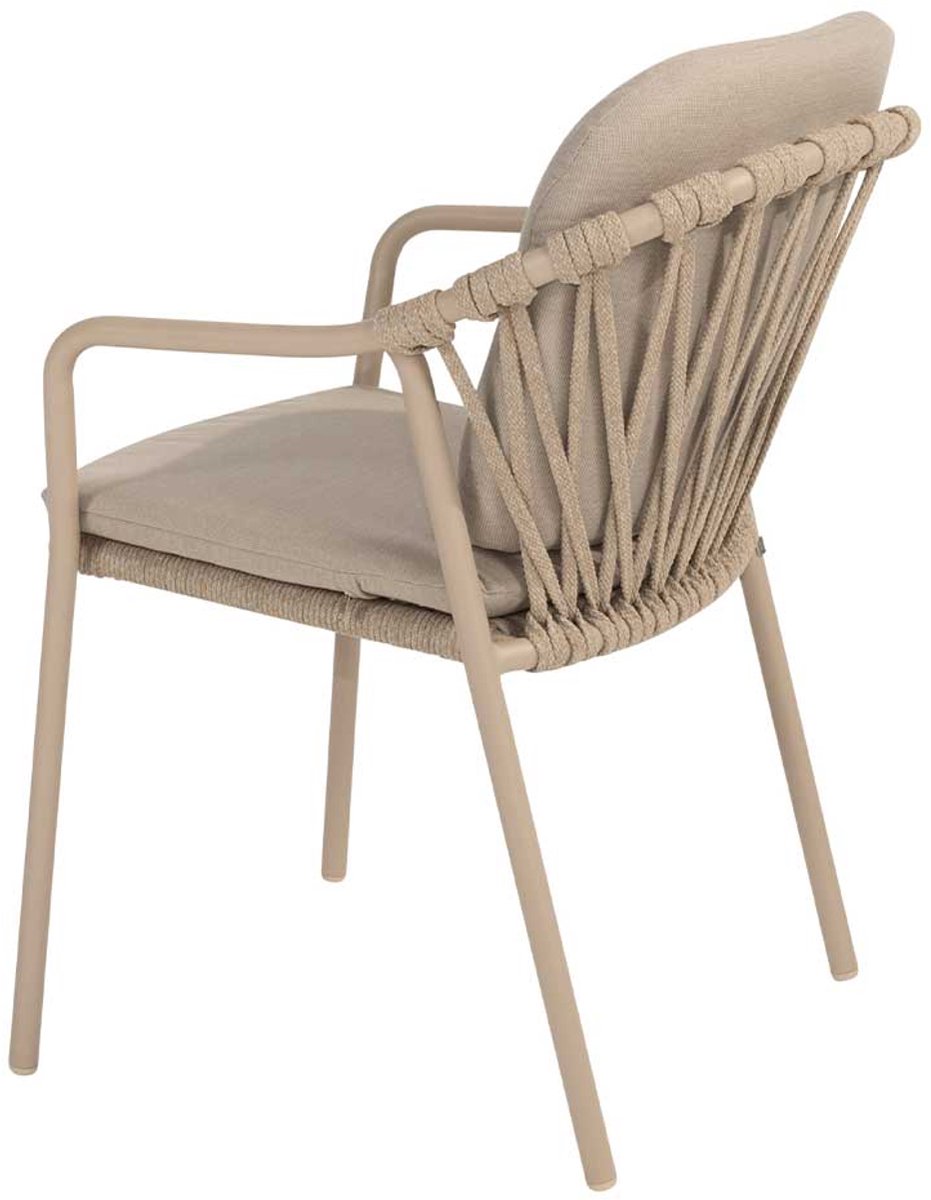 Taste by 4 Seasons Manitoba chaise de jardin empilable - latte