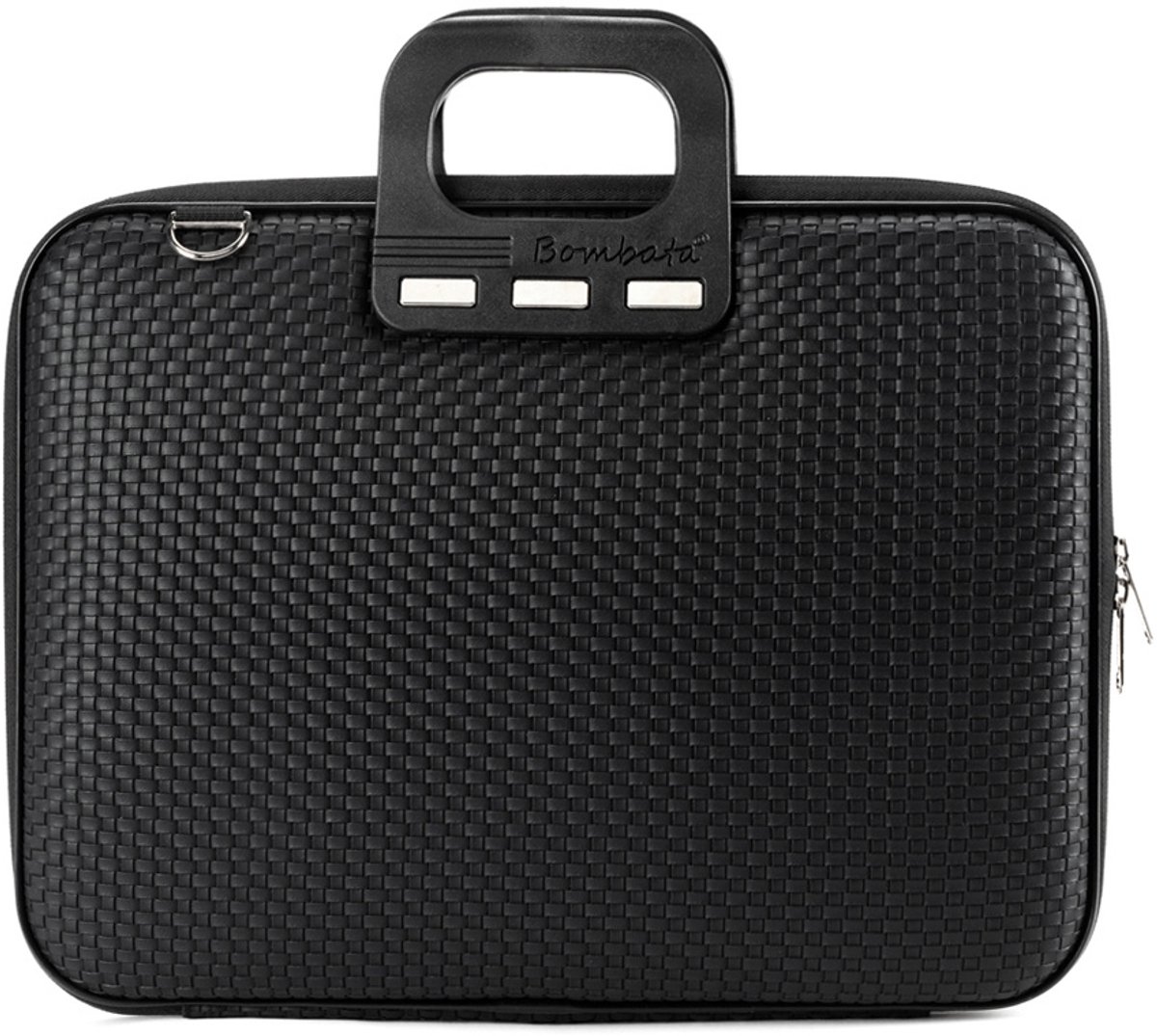 Bombata Trama Laptoptas met Vlechtpatroon - 13 / 14 inch - Dames en Heren - Zwart
