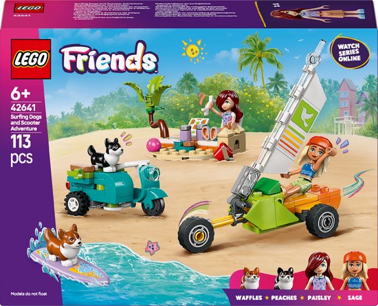 LEGO Friends surfende honden en scooteravontuur