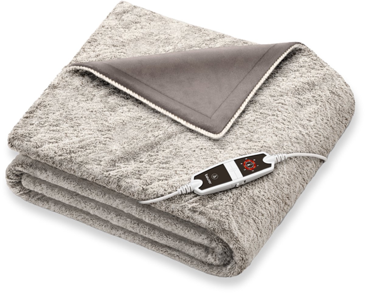eurer HD 150 XXL Elektrische deken – 6 temperatuurniveaus - Veiligheidssysteem - Machinewasbaar - Nordic Taupe