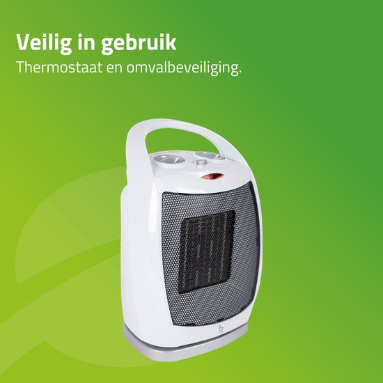 Bo-Camp - Keramische kachel - Oscillerend - 450/900/1500 Watt