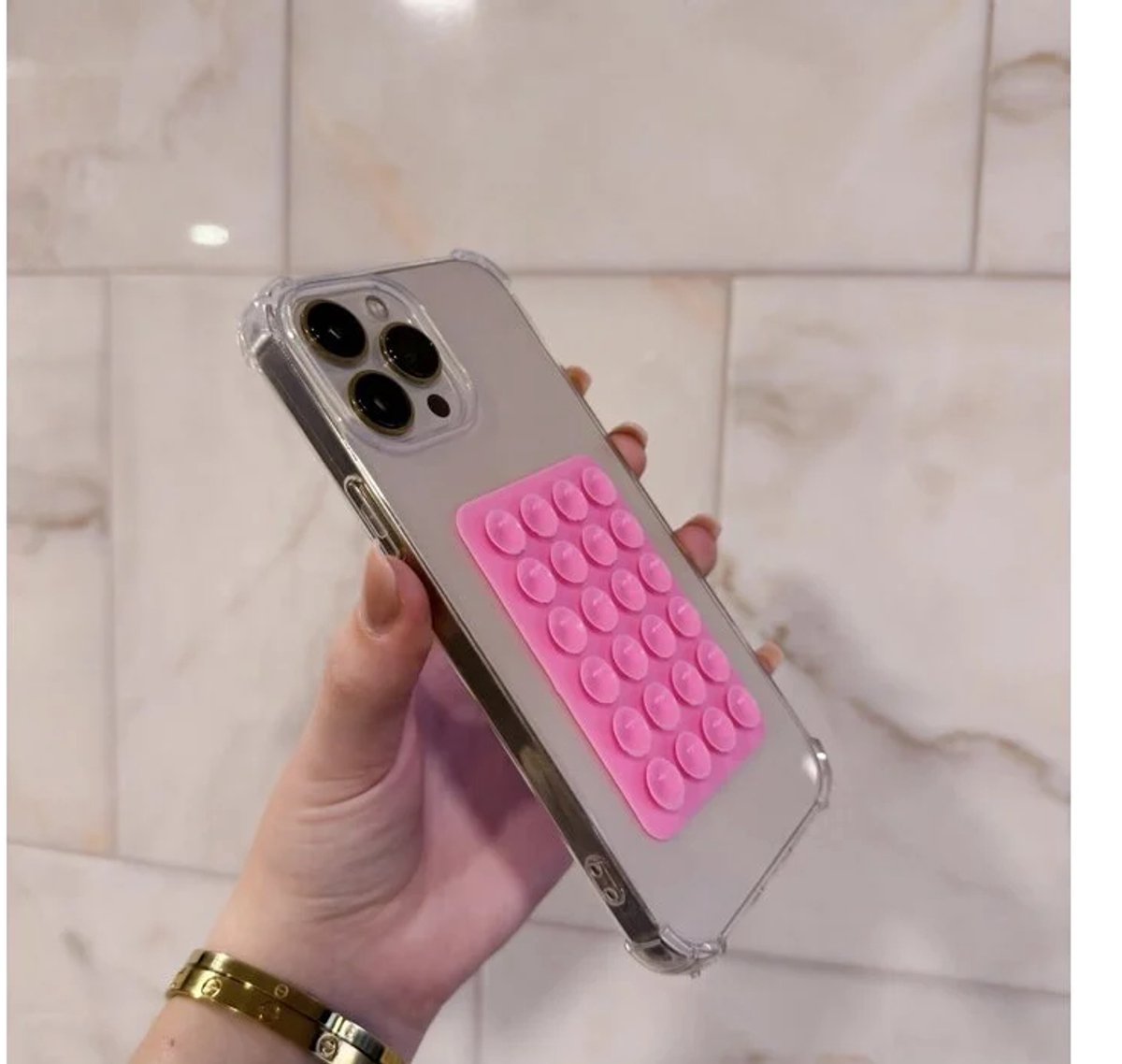 MIM Amsterdam - Hang in there - nopjes sticker - Selfie sticker - Roze