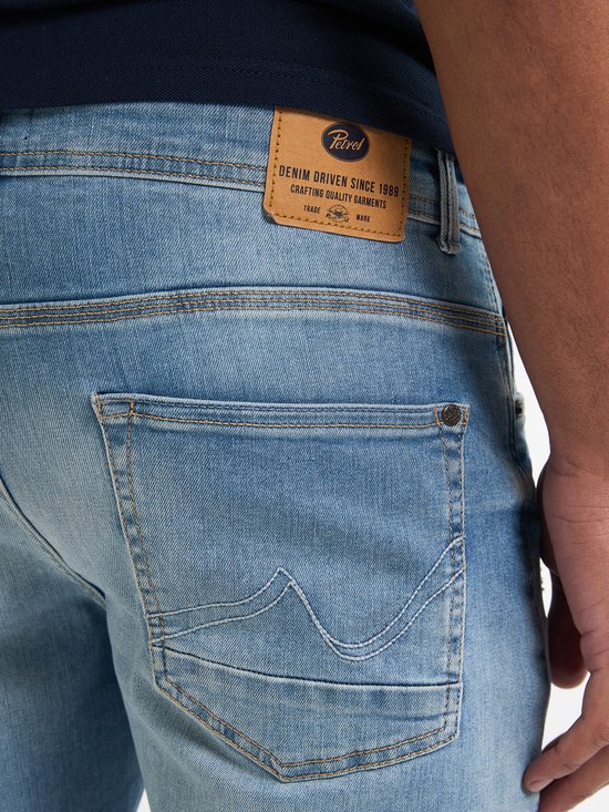 Petrol Industries - Jeans Seaham Slim Fit Everglades pour homme - Blauw - Taille W31L36