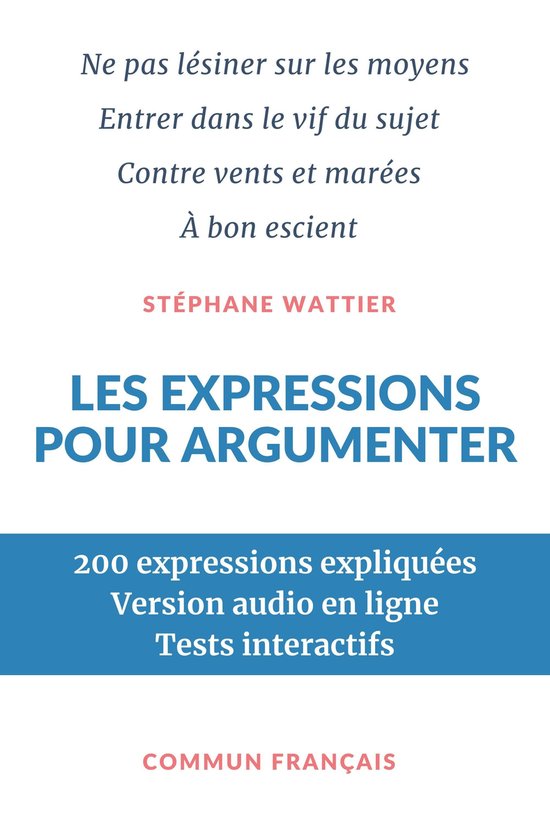 Les expressions pour argumenter - cover