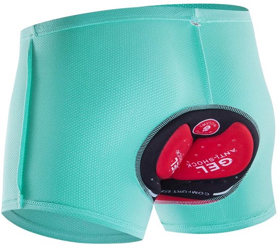 Fietsonderbroek Dames en Heren met Zeem - Fietsondergoed - Fietsonderbroek - Wielrenbroek - Zeem - Mint - Comfortabel - S — afbeelding 2