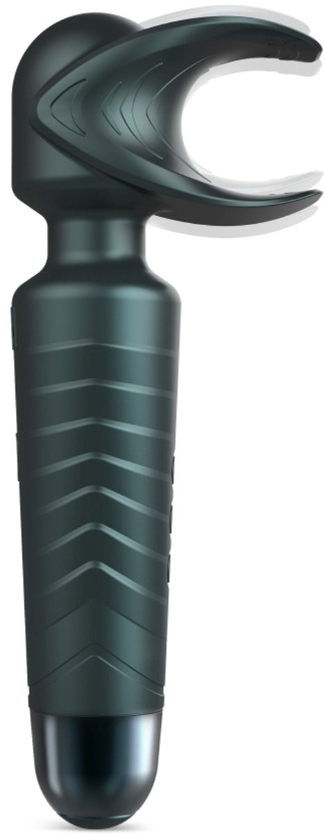 ManWan - Man.Wand EVO - Oplaadbare Masturbator èn Wand Vibrator - Dennengrijs