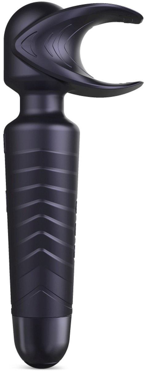 ManWan - Man.Wand EVO - Oplaadbare Masturbator èn Wand Vibrator - Black Plum