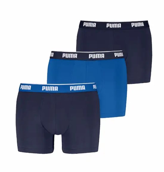 Lot de 3 boxers Puma pour homme - Sous-vêtements en coton pour homme - Sous-vêtements L - Zwart