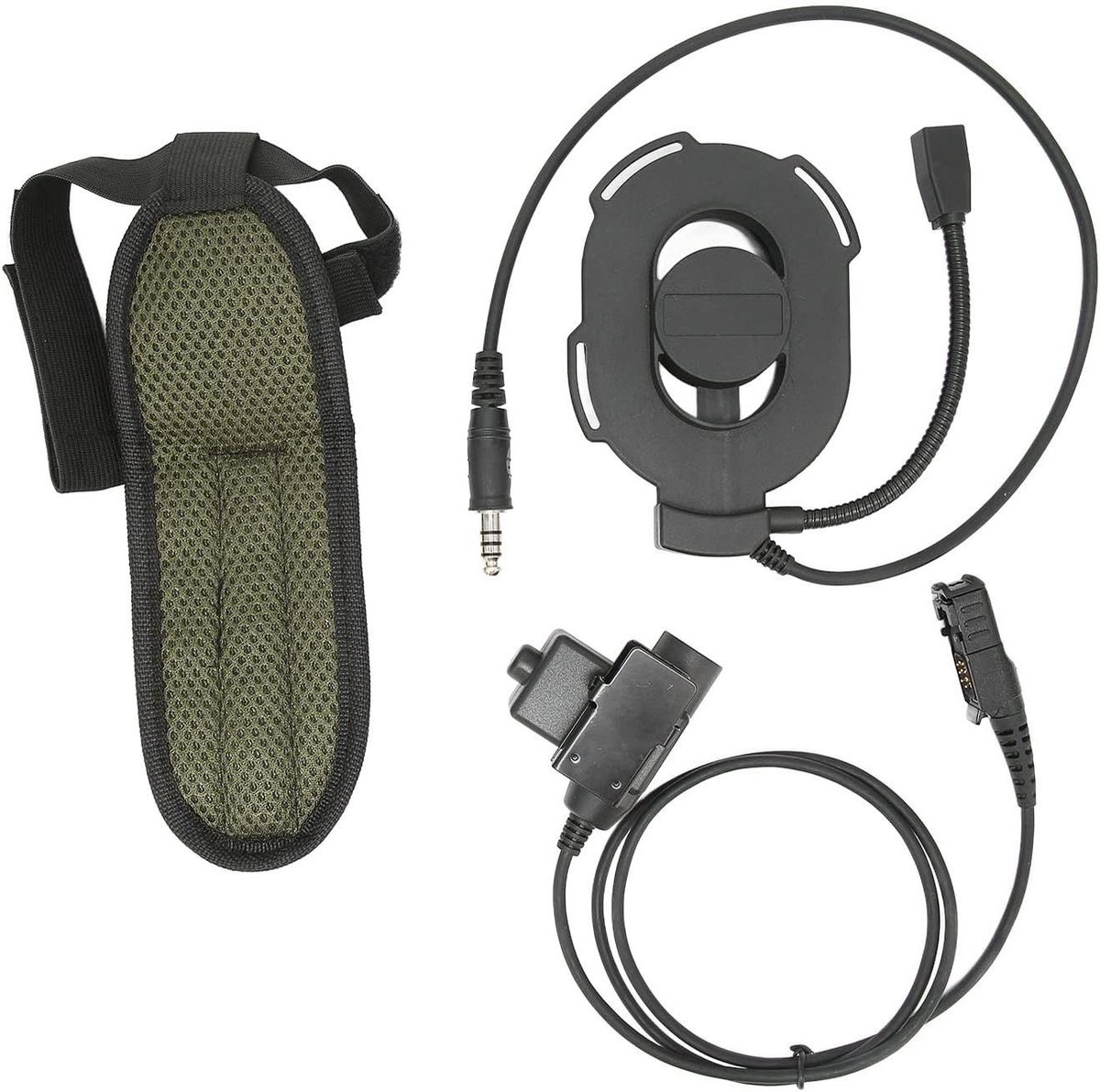 Motorhelm Headset HD01 Walkie Talkie Hoofdtelefoon Verstelbaar met U94 PTT - Geschikt voor XiR P6600 P6620 DP2400 MTP3250 DEP550 DP2400 MTP3550