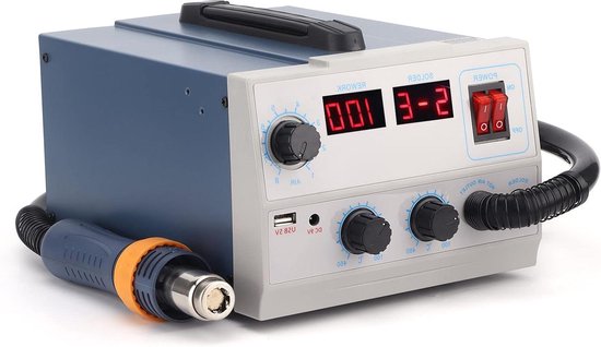 Hot Air Rework Station 2 in 1 Digitale instructies Soldeerstation ...
