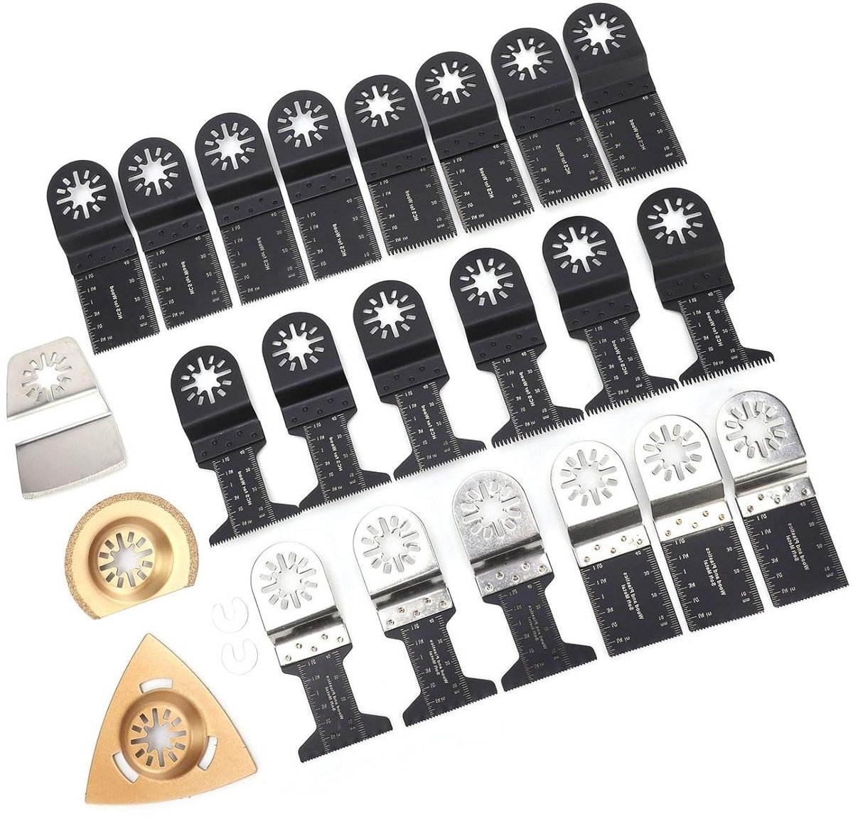 Multifunctioneel Gereedschapsblad Oscillerende Accessoires Kit 25 Stuks - Schommelzaagbladen Compatibel met Bosch Fein Worx Einhell .