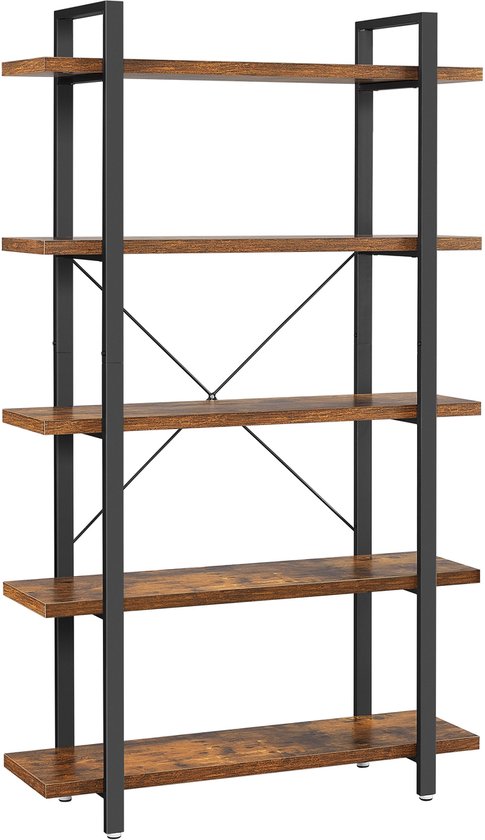 HOMCOM Boekenplank Vrijstaande Stelling Dressoir Keukenkast Kubuskast Met 6 Roosters~0ueqbb7uj9g01
