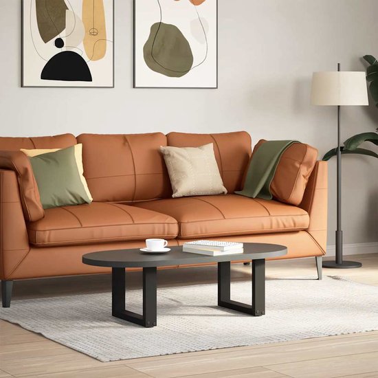 VidaXL Eettafelpoten - U-vormig - Antraciet - 2 Stuks Eettafelpoten Tafelpoten Eettafel Onderstel Industrieel Design Modern Meubilair