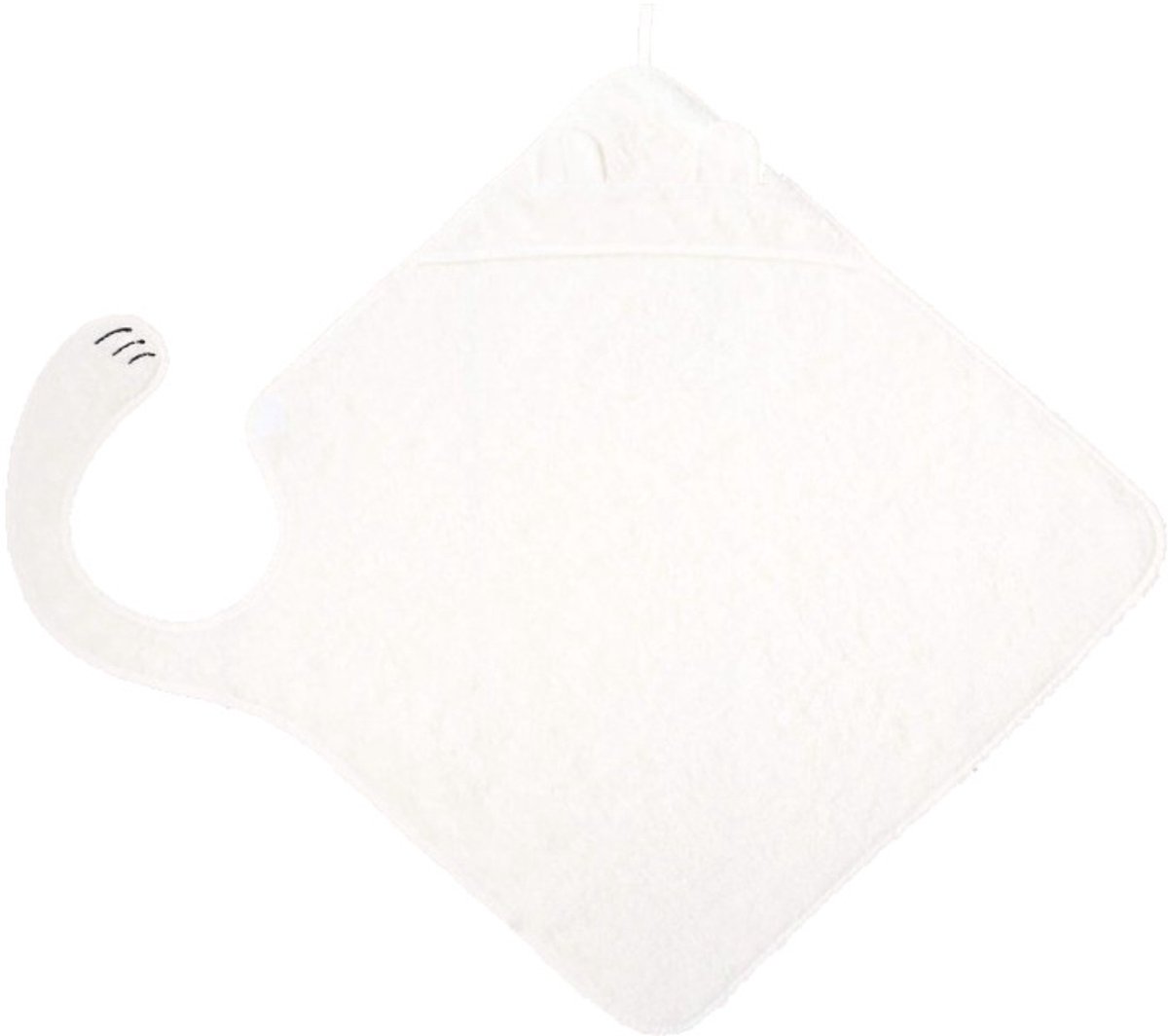 Nifty - Handsfree Badcape - Speciale badstof baby handdoek die je om je heen hangt - Handig bij het badderen van je baby - Origineel kraamcadeau – Wit
