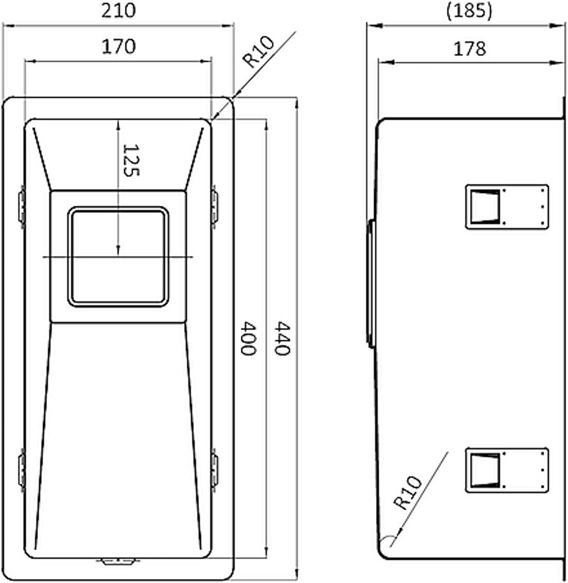 Lorreine Spoelbak Model 17VK Plat zeefje RVS