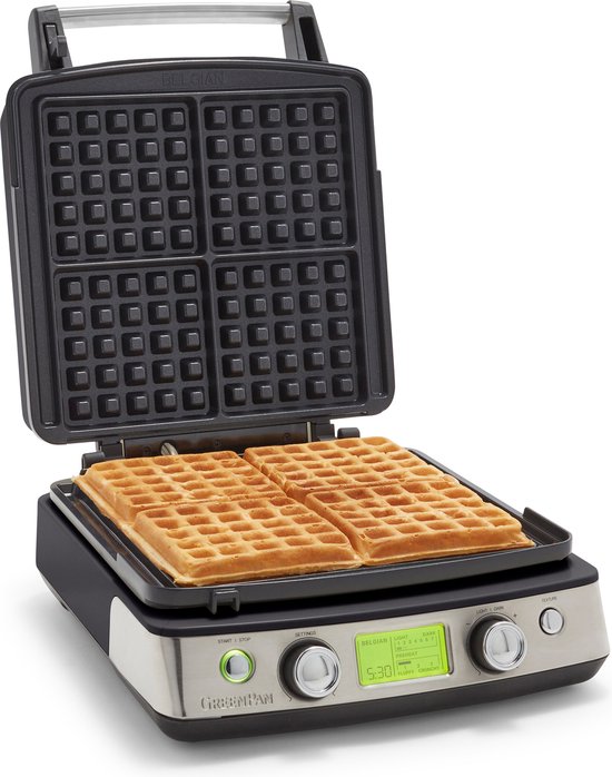 Wafelijzer Glossy Black Greenpan