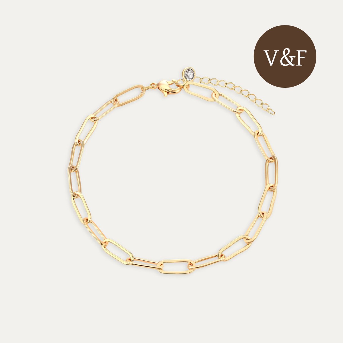 V&F Armband dames goudkleurig - Armband dames - Armbandjes dames - Sieraden