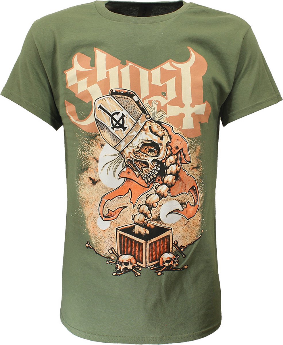 Ghost Jack In The Box Green Band T-Shirt - Officiële Merchandise - XXL