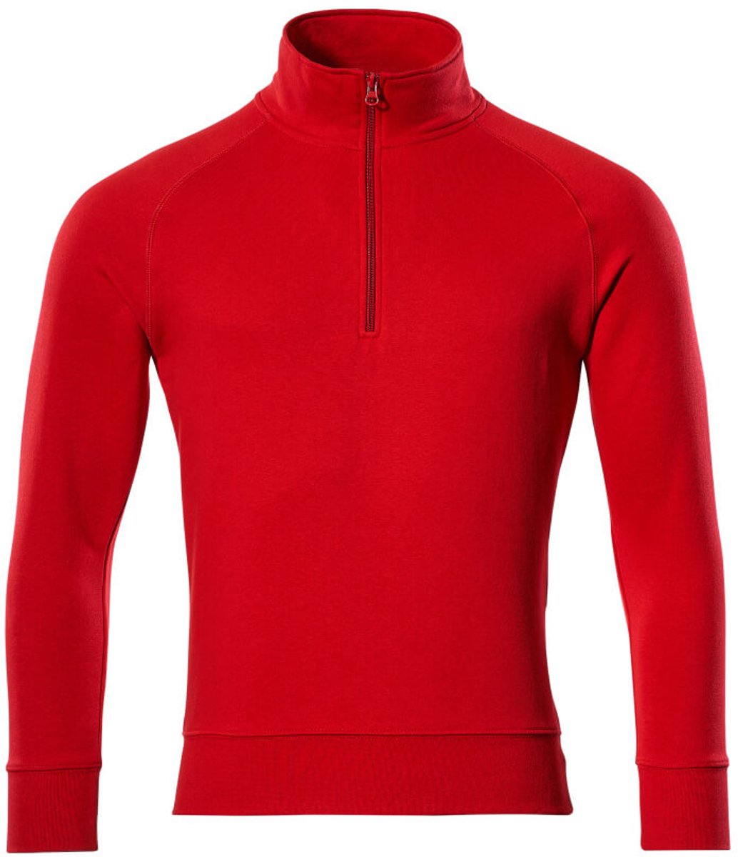Mascot Crossover Sweatshirt met korte rits 50611-971 - signaalrood - 3XL