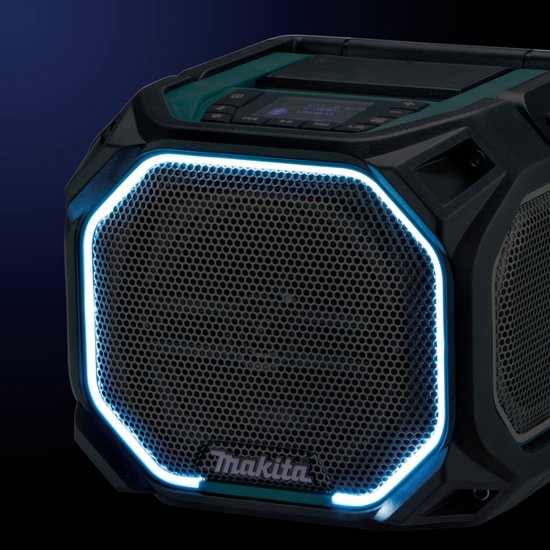 Makita MR 014 GZ Luidspreker 14,4 / 18 / 40 V AC/DC Bluetooth Microfoon Solo - zonder accu, zonder oplader van Makita — afbeelding 4